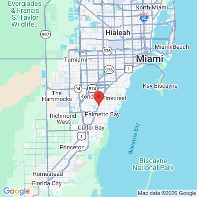 Map to  office in Palmetto Bay, FL