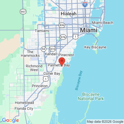 Map to  office in Palmetto Bay, FL
