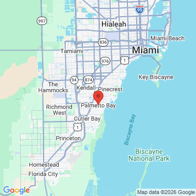 Map to  office in Palmetto Bay, FL