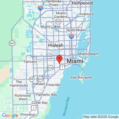 Map to  office in Coral Gables, FL