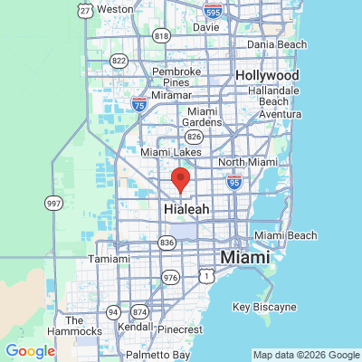 Map to  office in Hialeah, FL