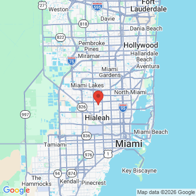 Map to  office in Hialeah, FL