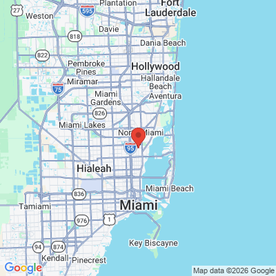 Map to  office in Miami Shores, FL