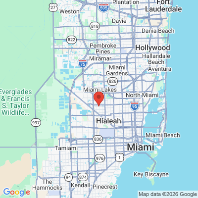 Map to  office in Hialeah, FL