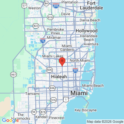 Map to  office in Hialeah, FL