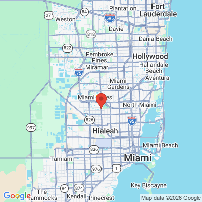Map to  office in Hialeah, FL