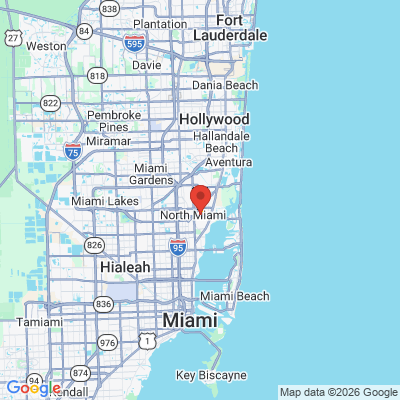 Map to  office in North Miami, FL