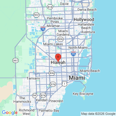 Map to  office in Hialeah, FL