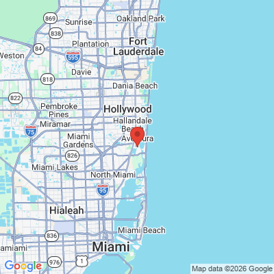 Map to  office in Sunny Isles Beach, FL