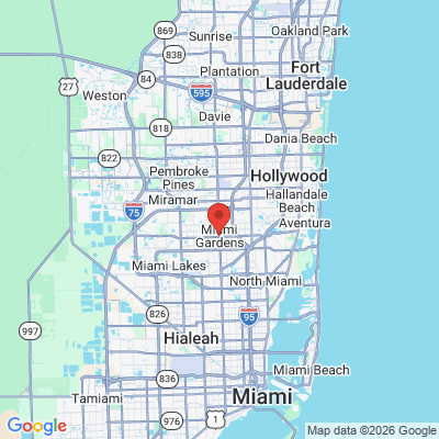 Map to  office in Miami Gardens, FL