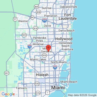 Map to  office in Miami Gardens, FL