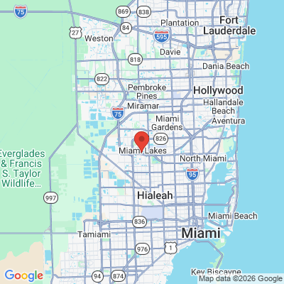 Map to  office in Miami Lakes, FL