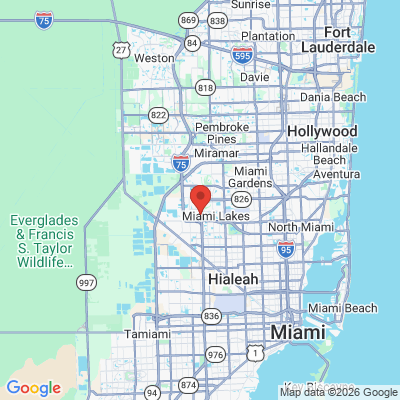 Map to  office in Miami Lakes, FL
