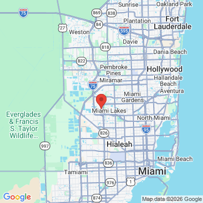 Map to  office in Miami Lakes, FL
