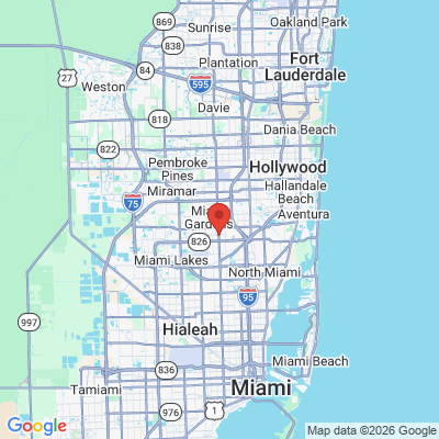 Map to  office in Miami Gardens, FL