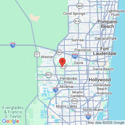 Map to  office in Cooper City, FL