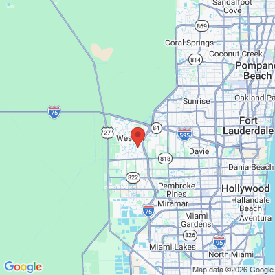 Map to  office in Weston, FL