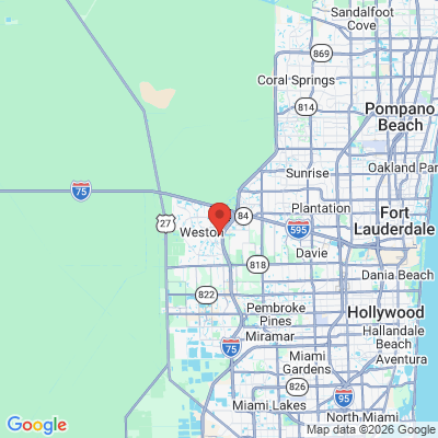 Map to  office in Weston, FL