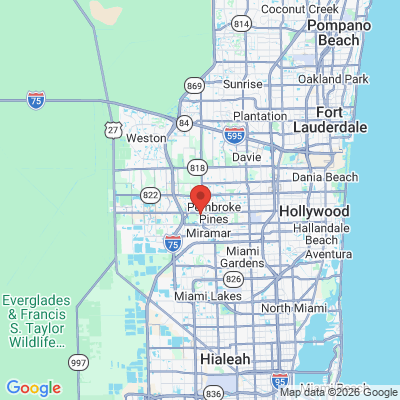 Map to  office in Pembroke Pines, FL