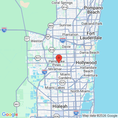 Map to  office in Pembroke Pines, FL