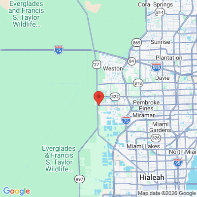 Map to  office in Pembroke Pines, FL