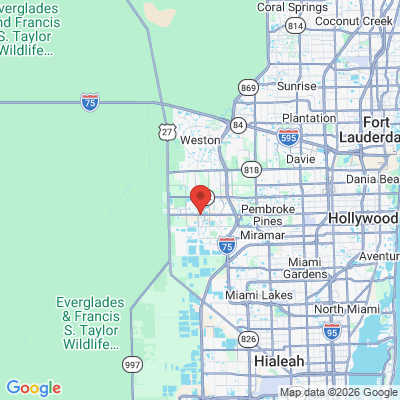 Map to  office in Pembroke Pines, FL