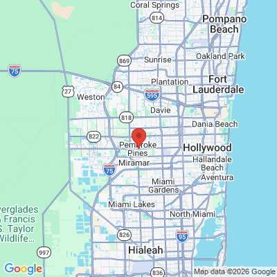 Map to  office in Pembroke Pines, FL