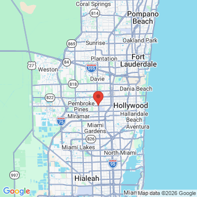Map to  office in Pembroke Pines, FL