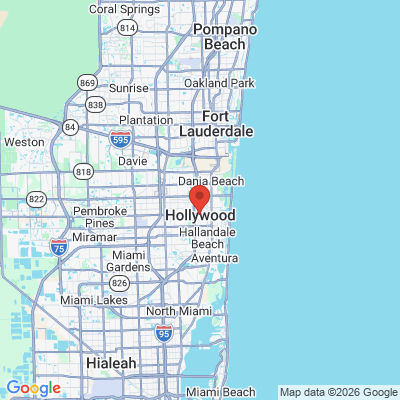 Map to  office in Hollywood, FL