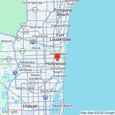 Map to  office in Hollywood, FL