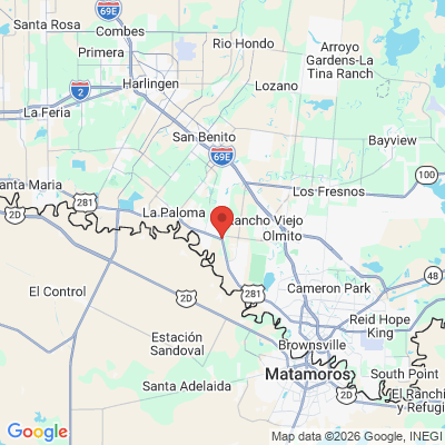 Map to  office in Villa Cavazos, TX