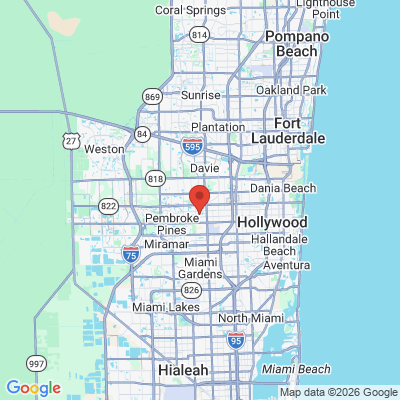 Map to  office in Pembroke Pines, FL