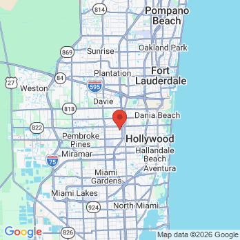 Map to Primary Dental Care Hollywood / Ricardo Nicolas Hernandez Rivera DDS office in Hollywood, FL