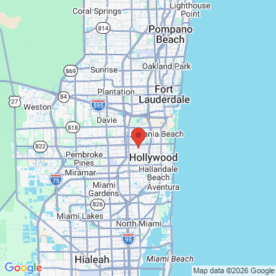 Map to  office in Hollywood, FL