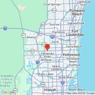 Map to  office in Pembroke Pines, FL
