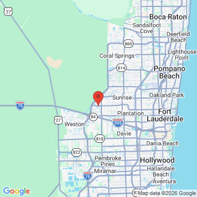 Map to  office in Sunrise, FL