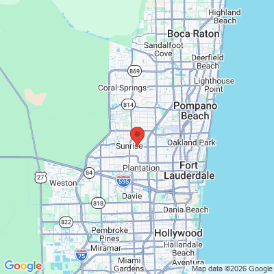 Map to  office in Lauderhill, FL
