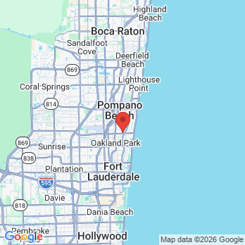 Map to Go Natural Dentistry office in Fort Lauderdale, FL