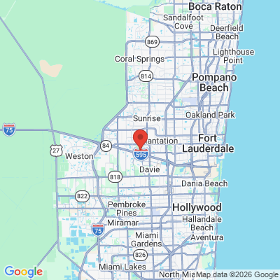 Map to  office in Plantation, FL