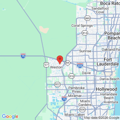Map to  office in Weston, FL