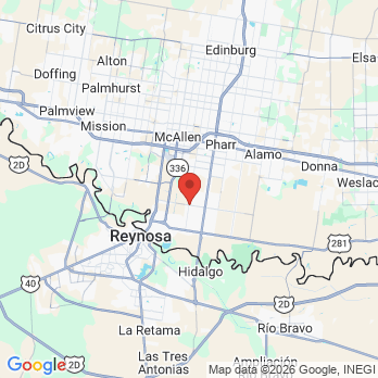 Map to DQNA office in Pharr, TX