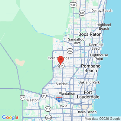 Map to  office in Coral Springs, FL