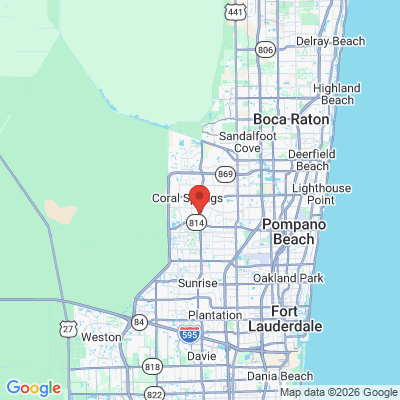 Map to  office in Coral Springs, FL