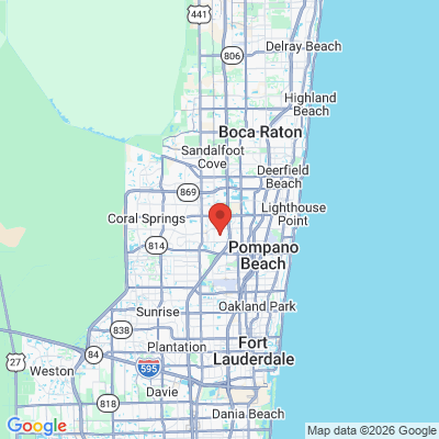 Map to  office in Coconut Creek, FL