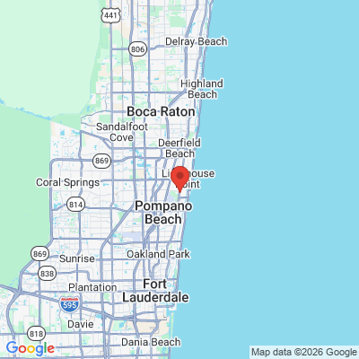 Map to  office in Pompano Beach, FL