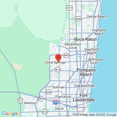 Map to  office in Margate, FL