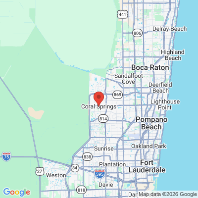 Map to  office in Coral Springs, FL