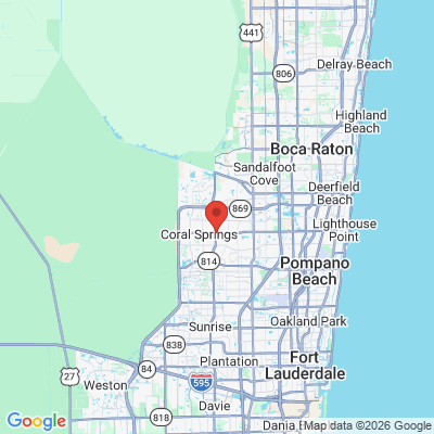 Map to  office in Coral Springs, FL