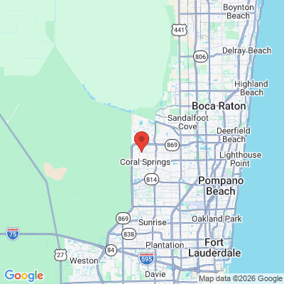 Map to  office in Coral Springs, FL