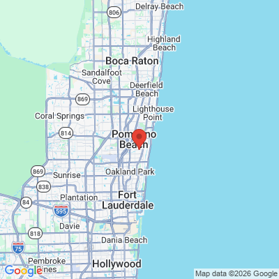 Map to  office in Pompano Beach, FL